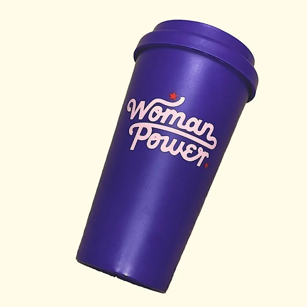 Purple Woman Power Travel Mug
